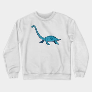 cartoon elasmosaurus Crewneck Sweatshirt